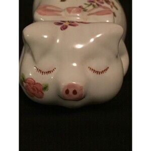 Vtg Avon Pig Fragrance Dispenser Potpourri Wax Beads Ceramarte 1978
